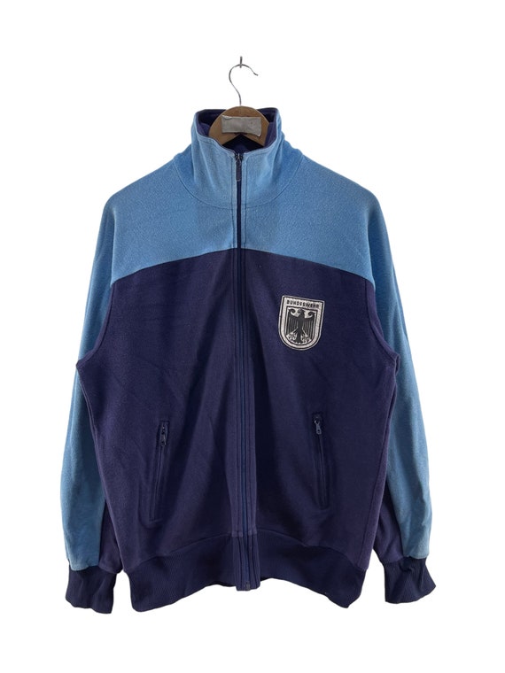 Adidas 1980s made in West Germany vintage velour track top