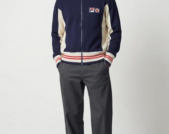 Vintage FILA Björn Borg BJ-trainingsjack met logo, gemaakt in Italië