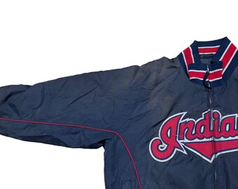 Vintage MLB Cleveland Indians Majestic Jacket - Etsy