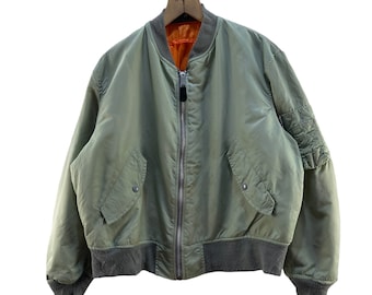 Vintage 90s Alpha Industries MA-1 Bomber Jacket Military Vintage 90s Alpha Industries MA-1 Bomber Jacket Military
