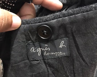 Agnes B Homme Paris Wool Jacket - Etsy