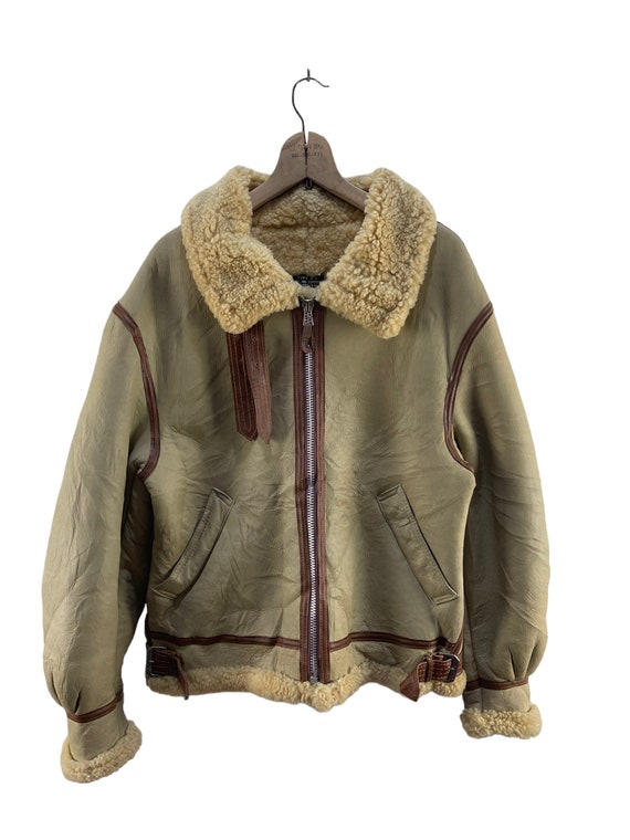 Buy Vintage Avirex B 3 Type 3 Sheep Skin Leather Jacket Online in 