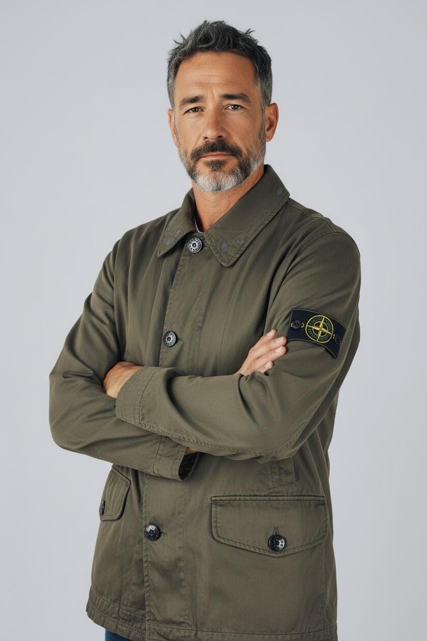 Stone Island, Vintage Stone Island Raso Gommato Jacket – Made in Italy