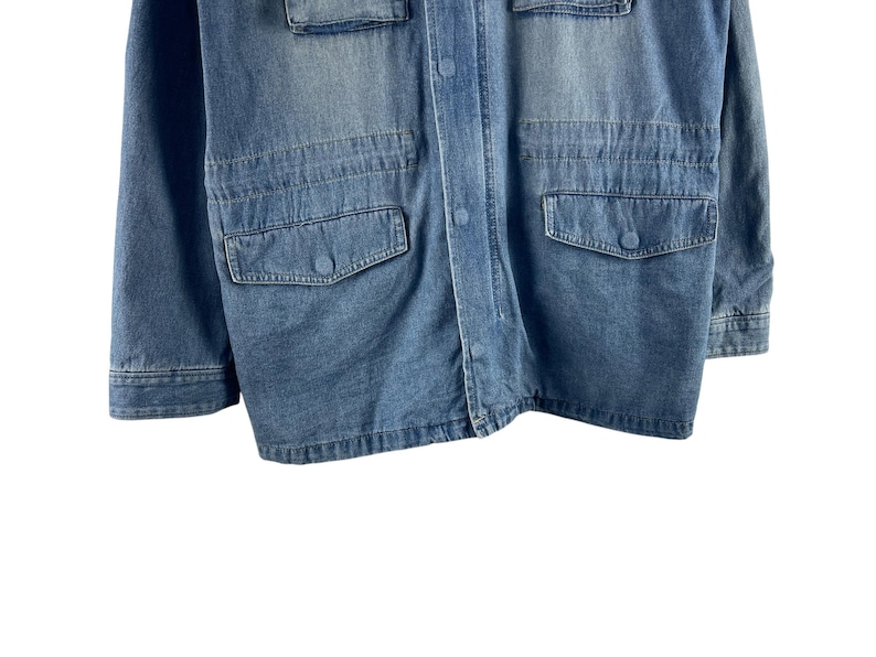 Chaqueta vaquera con capucha Avirex PX estilo militar vintage imagen 9