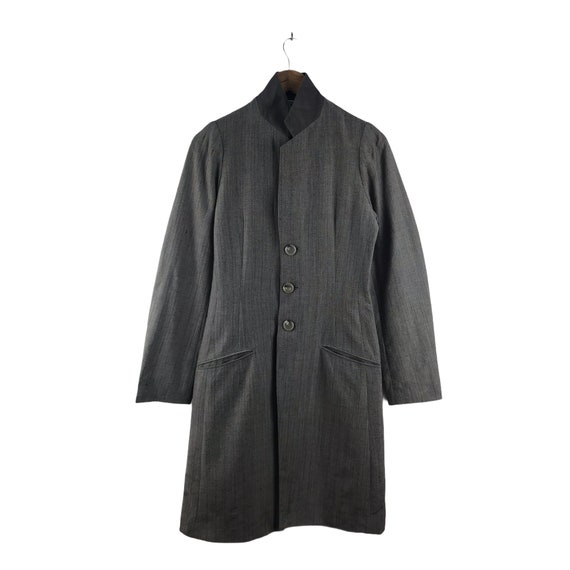 Vintage Yohji Yamamoto Wool Trench Coat Jacket - Etsy Vintage Yohji Yamamoto Wool Trench Coat Jacket - Etsy
