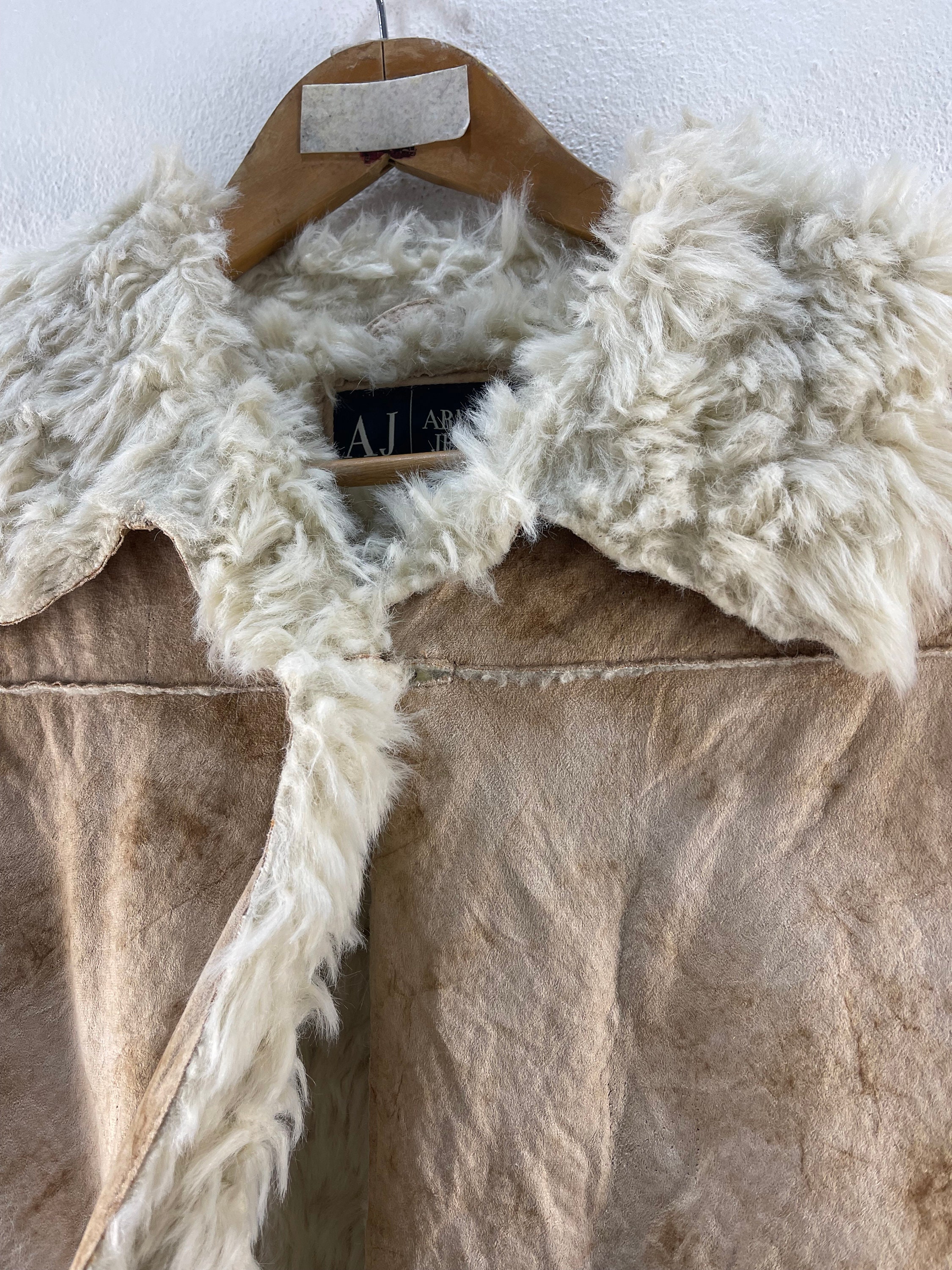 Armani Jeans Faux Fur Jacket - Etsy