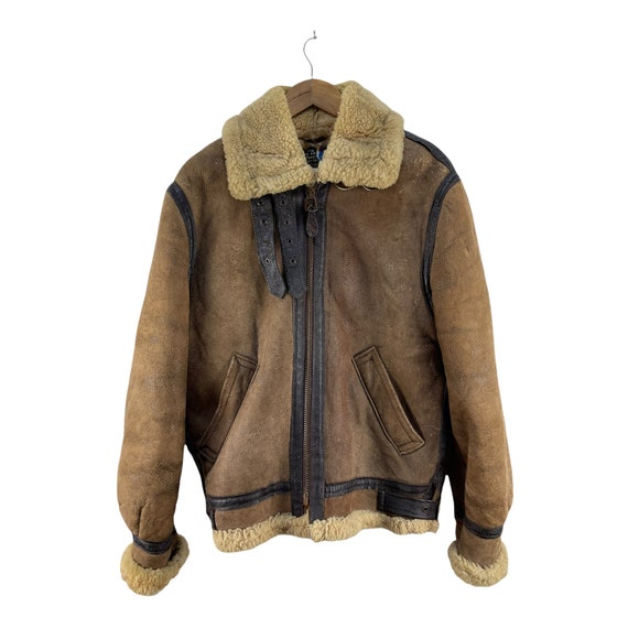 Vintage Schott B 3 Type 3 Sheep Skin Leather Jacket - Etsy Vintage Schott B 3 Type 3 Sheep Skin Leather Jacket - Etsy