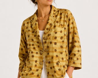 Vintage Romeo Gigli Silk Blazer Made in Japan 90s Avant Garde Designer Jacket