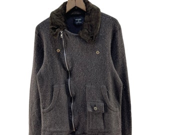Cabane De Zucca Wool Hooded Military Style Multipocket Jacket - Etsy