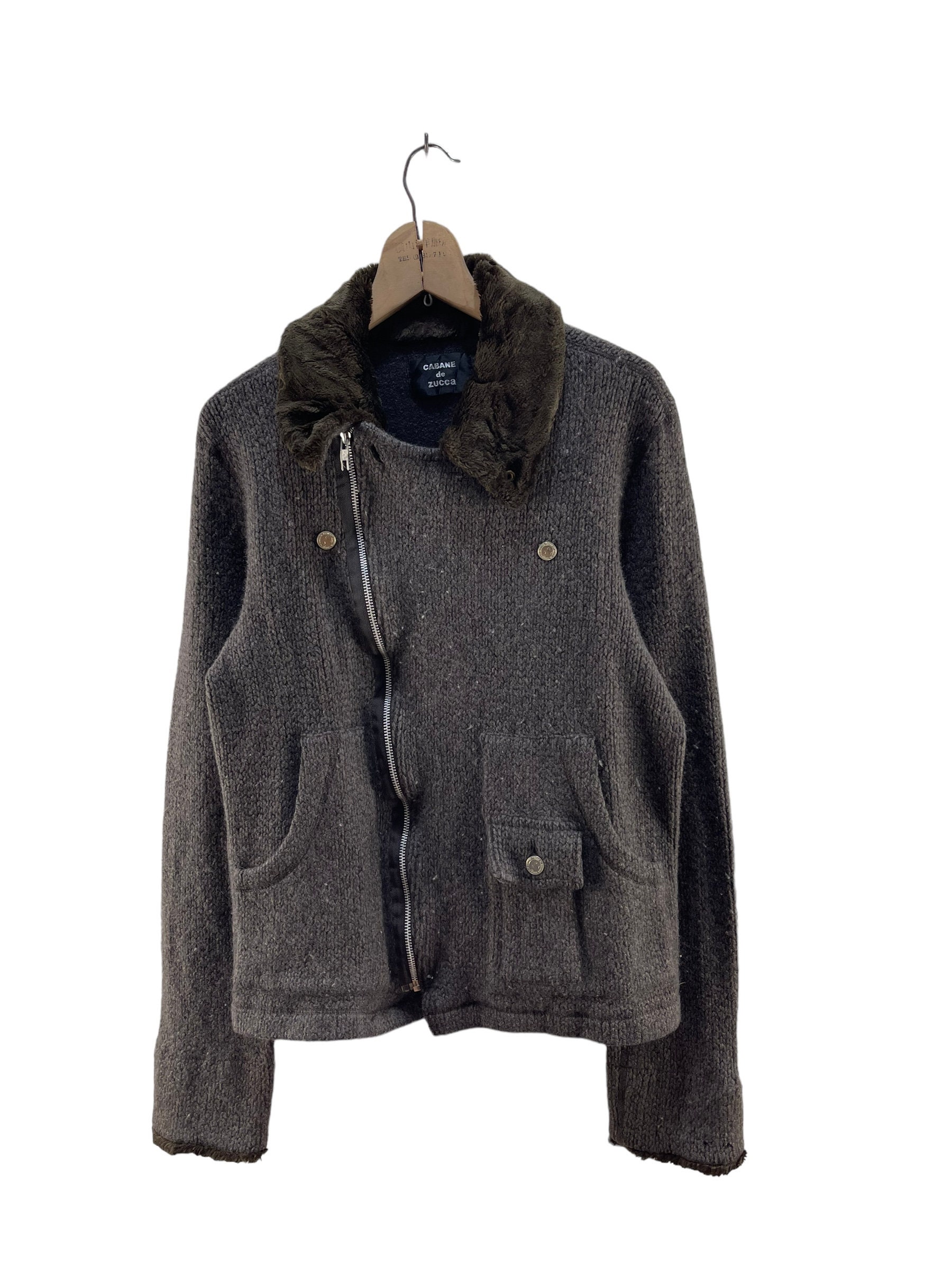 ジャケット・アウター CABANE de ZUCCA 2006AW Vintage Cabane De Zucca Wool Jacket - Etsy