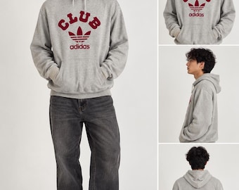 Adidas 1980s Club Descente Hoodie - Distressed Condition