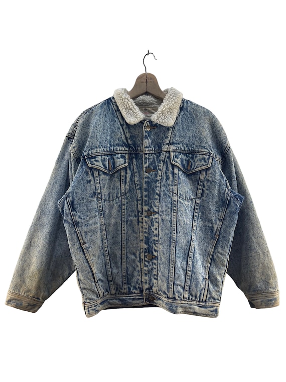 Vintage Hacienda Sherpa Denim Jacket