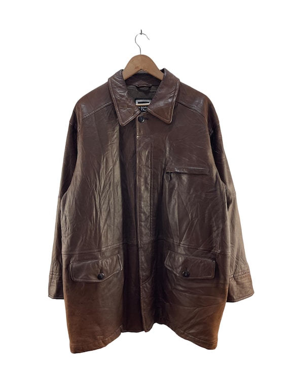 Christian Dior MONSIEUR レザー調ボタン ジャケット M Vintage Christian Dior Monsieur Leather Jacket - Etsy