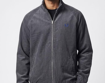 Vintage Fred Perry Feine Cord Harrington Jacke
