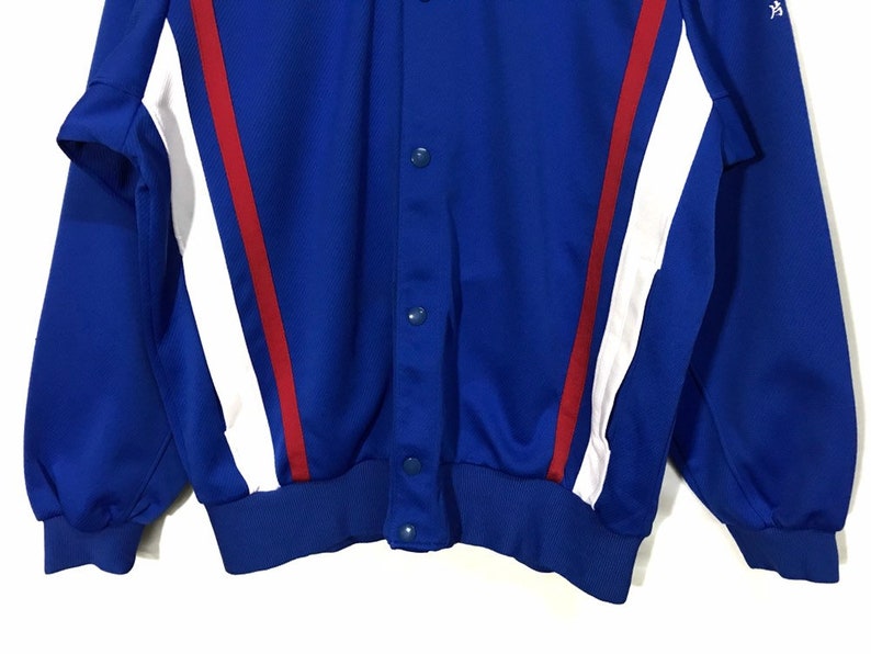 Vintage Nike Button Snap Sweater Jacket Made in Japan Large Size image 5