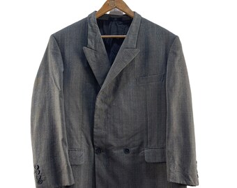 Vintage Christian Dior Monsieur Wool Blazer, Notch Lapel, Size L