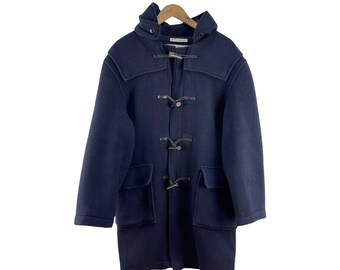 England Duffle Wool Hooded Jacket - Etsy
