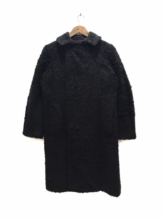 ジャケット・アウター comme des garcons homme wool acryl coat Comme Des Garçons Homme Plus zip-detailed Wool Coat | Black