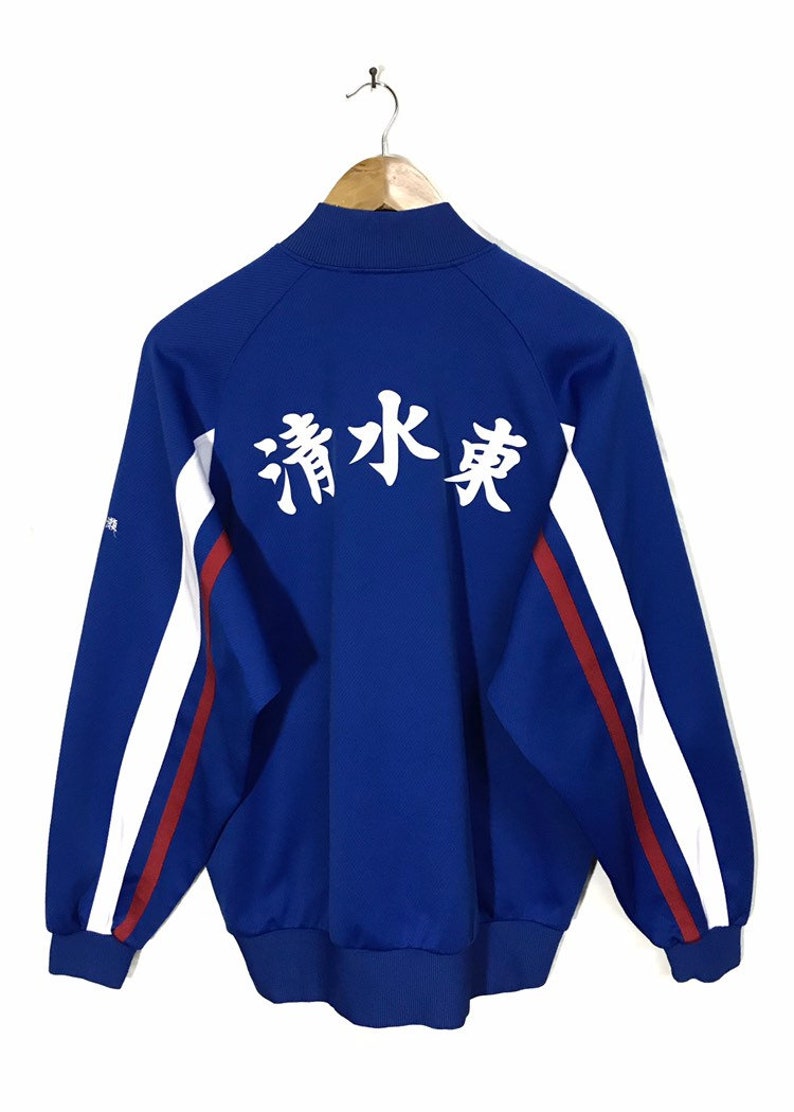 Vintage Nike Button Snap Sweater Jacket Made in Japan Large Size image 2