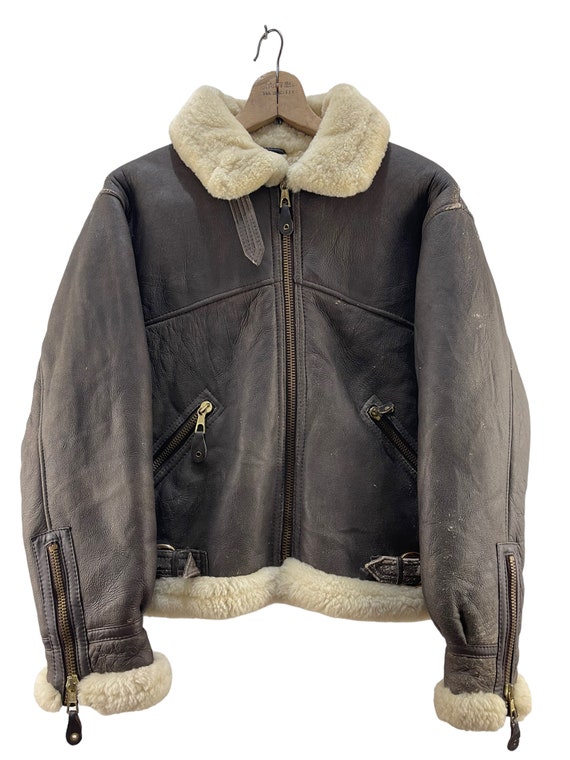 Vintage B3 Air Force U.S. Army Style Leather Jacket - Etsy