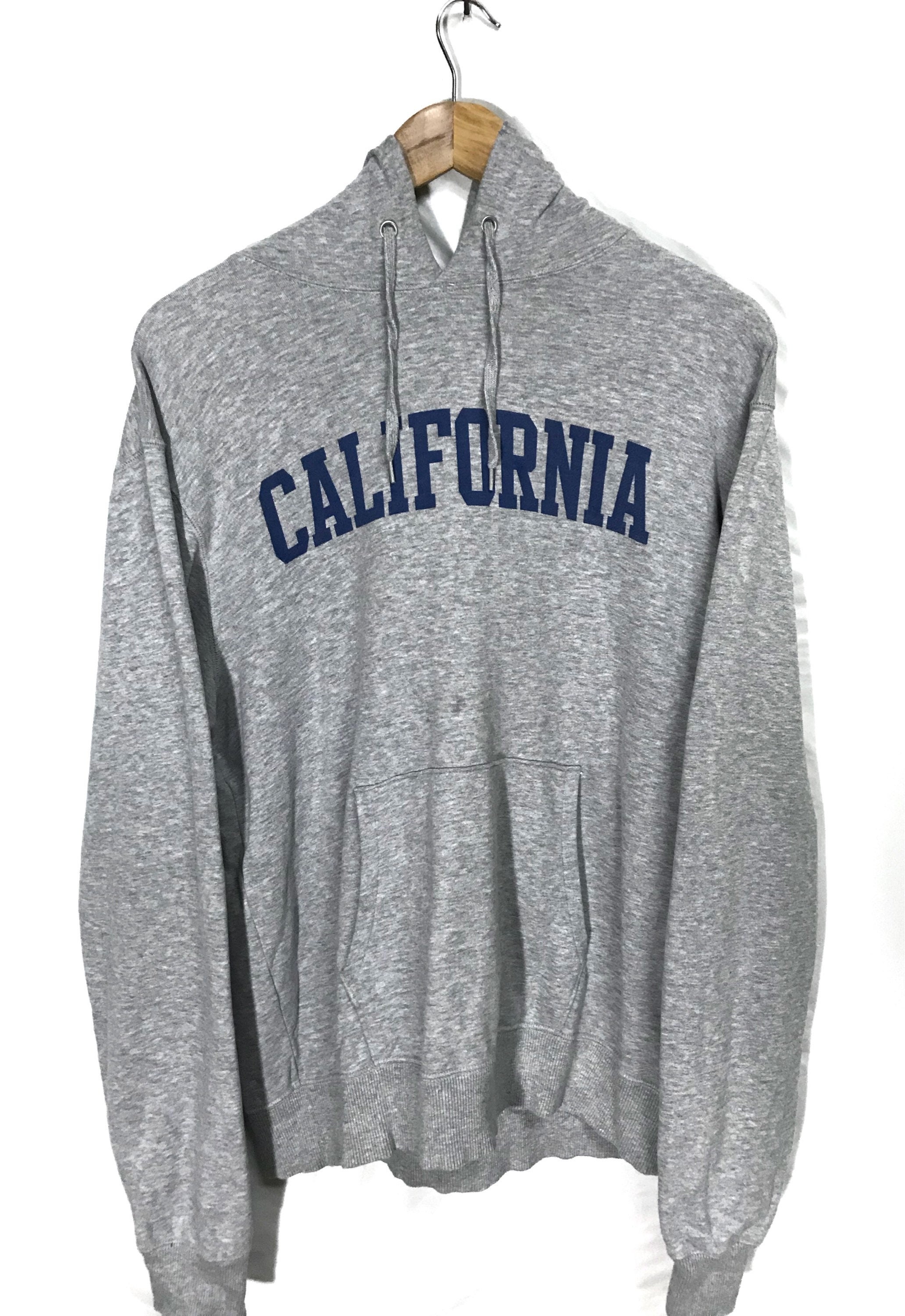 Big Logo California - Champion Vintage Etsy Large Hoodies Spellout Size Sweatshirt by