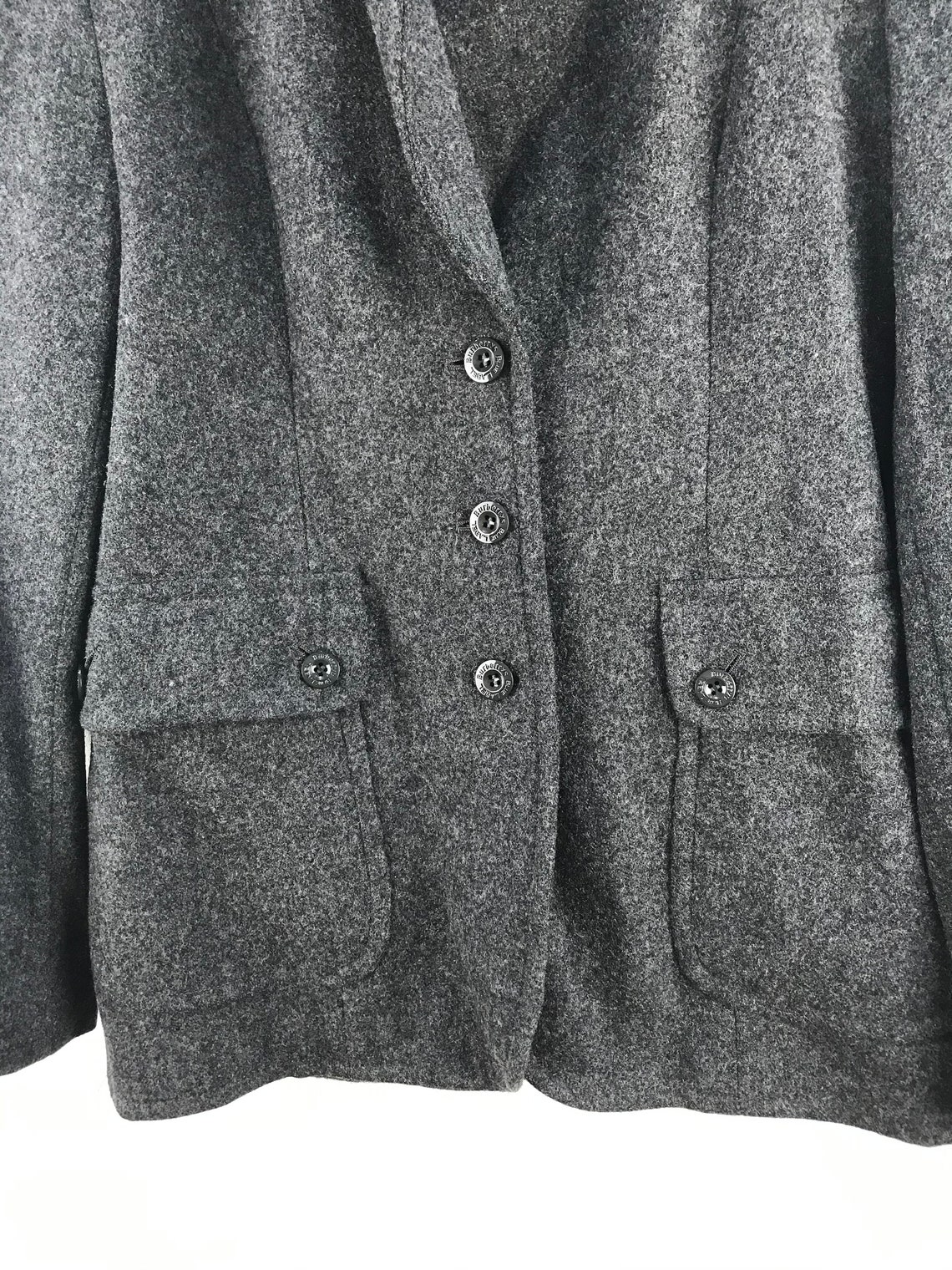 Vintage Burberry Blue Label Wool Jacket - Etsy UK