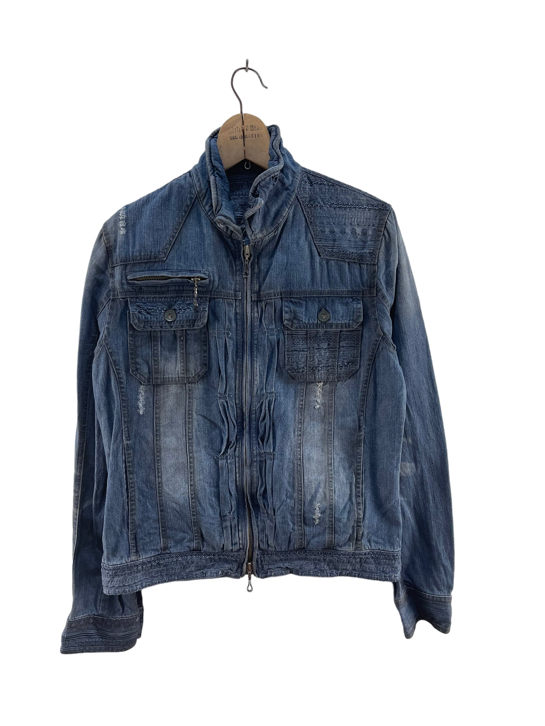 semantic designジャケット Semantic Design Denim Jacket - Etsy