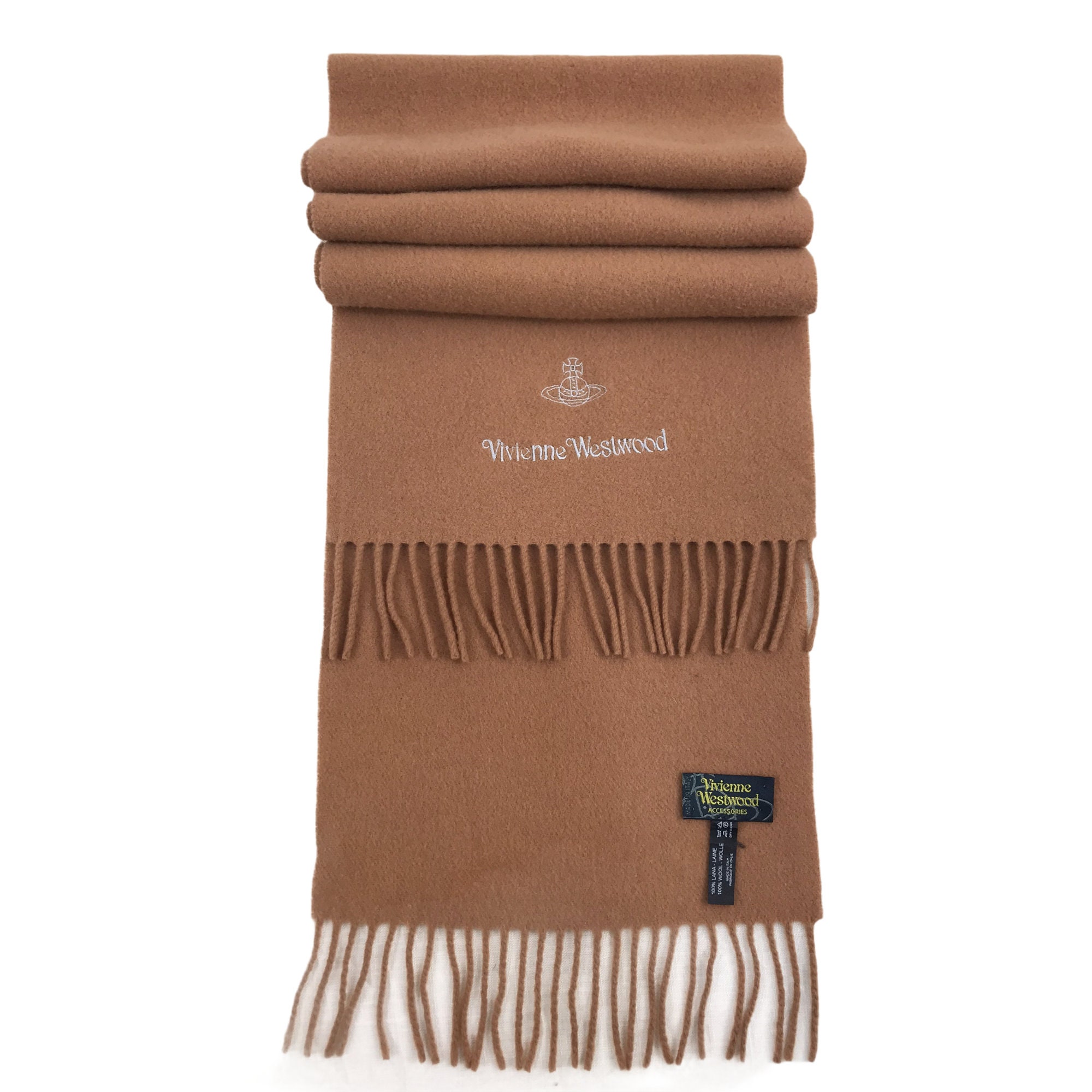 Vivienne Westwood｜MUFFLERS (EMBROIDERED LOGO SCARF (810 Vivienne Westwood Scarf/muffler/wool - Etsy