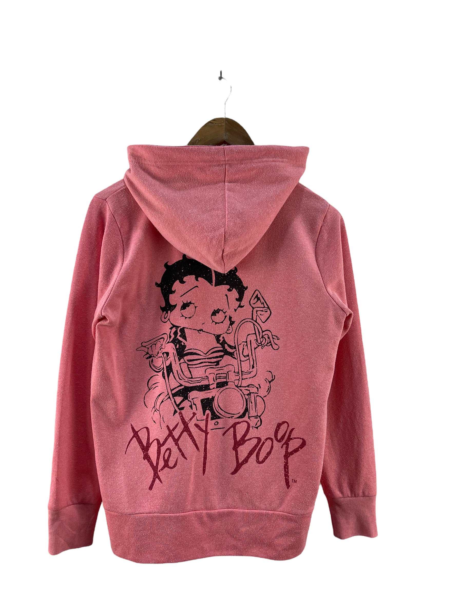 Sweat Molletonné Betty Boop Pour Femme - Taille 1X, Rouge, Polaire Douce (Occasion)
