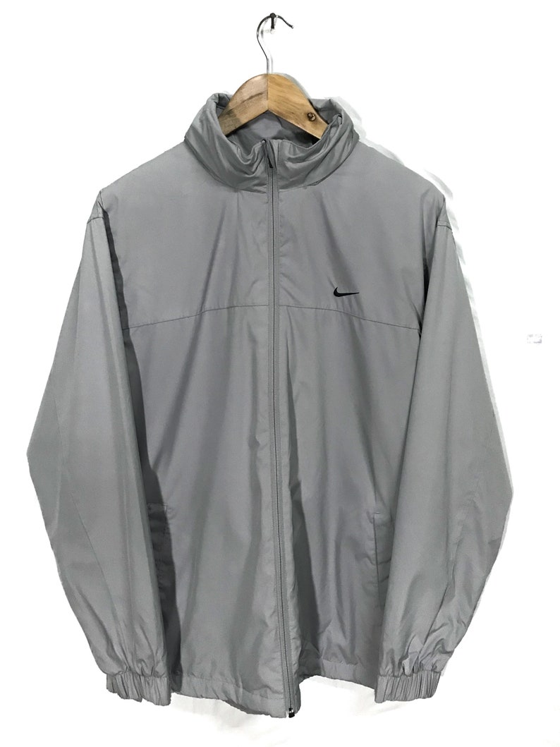 Nike Windbreaker Gray Color Hoodies Jacket Size XL | Etsy