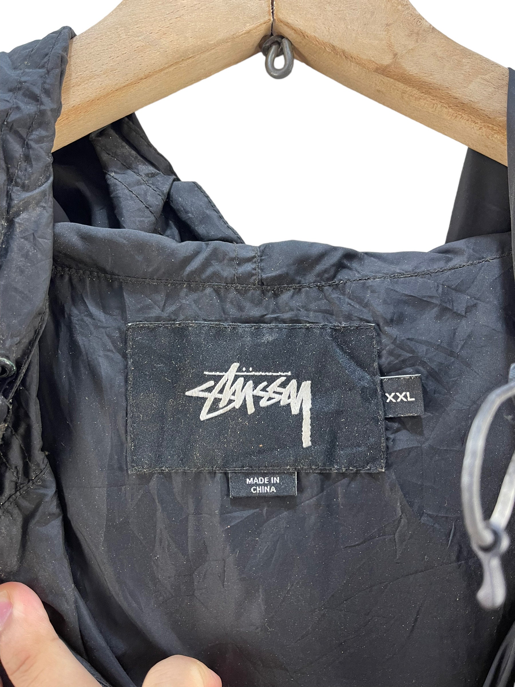 STUSSY ジャケット MADE IN KOREA Vintage STUSSY SPORT Made in USA Embroidery Big Logo on Back