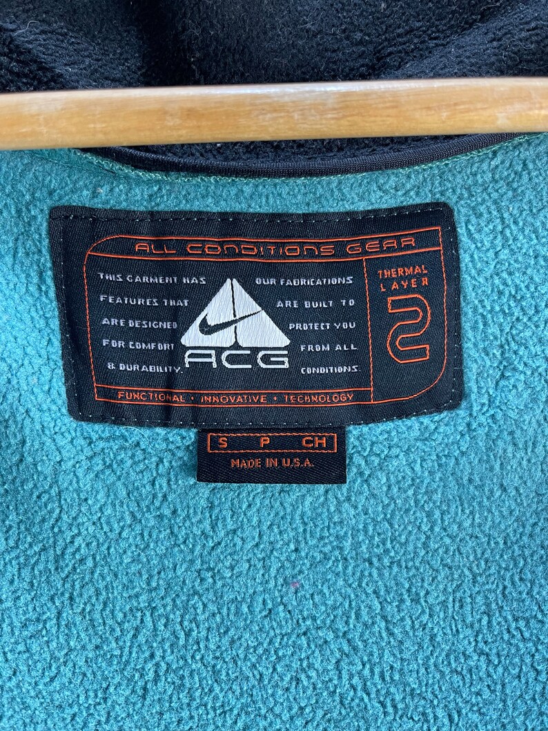 Vintage Nike ACG Fleece Polartec Vest - Etsy