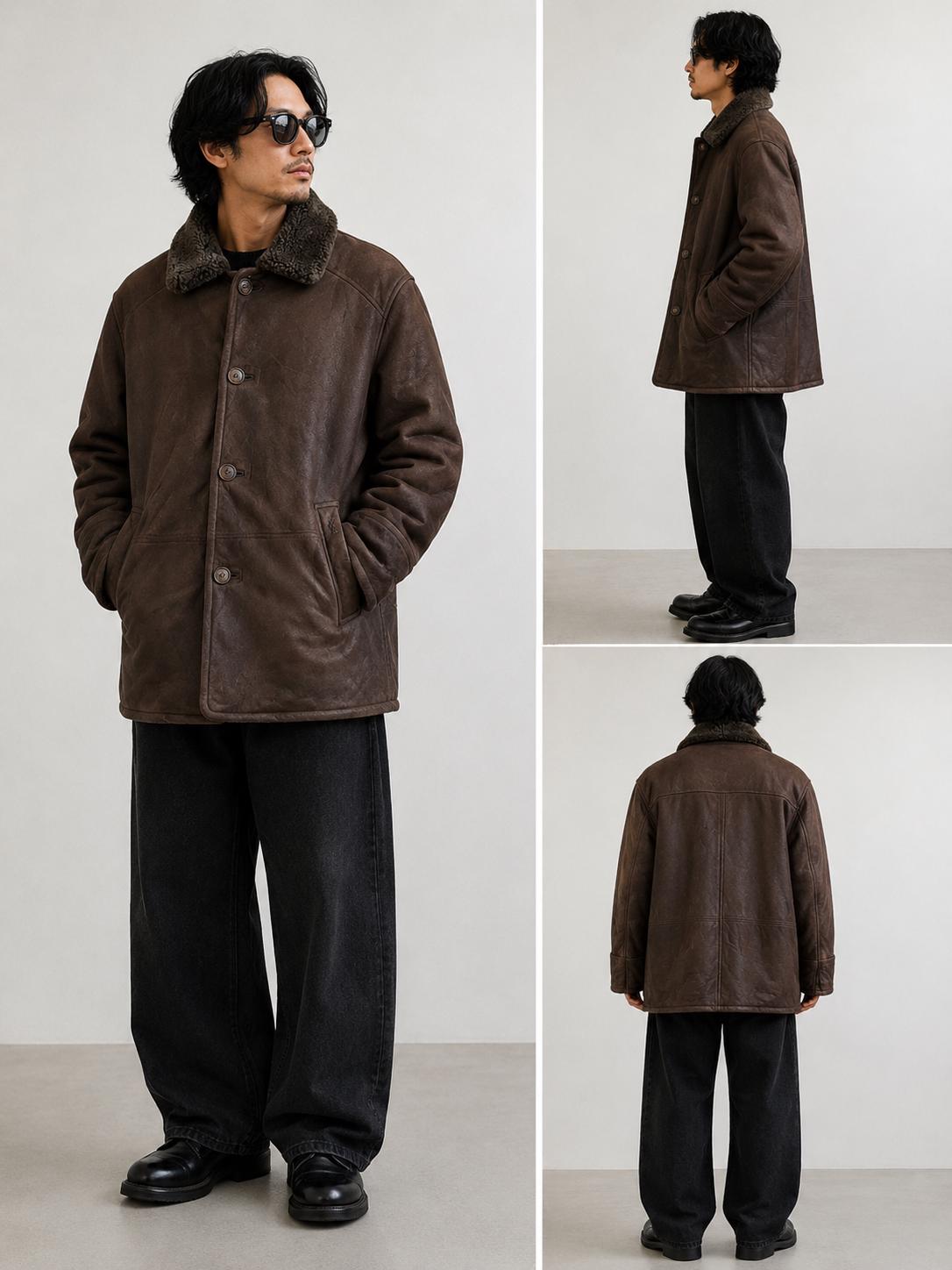 Yves Saint Laurent Shearling Coat - Etsy