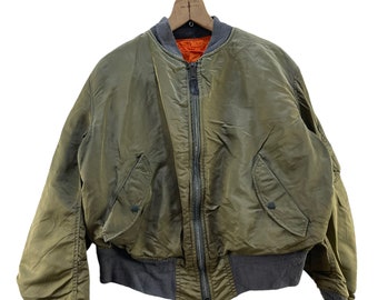 Vintage Alpha Industries Military Bomber Flyers Jacket