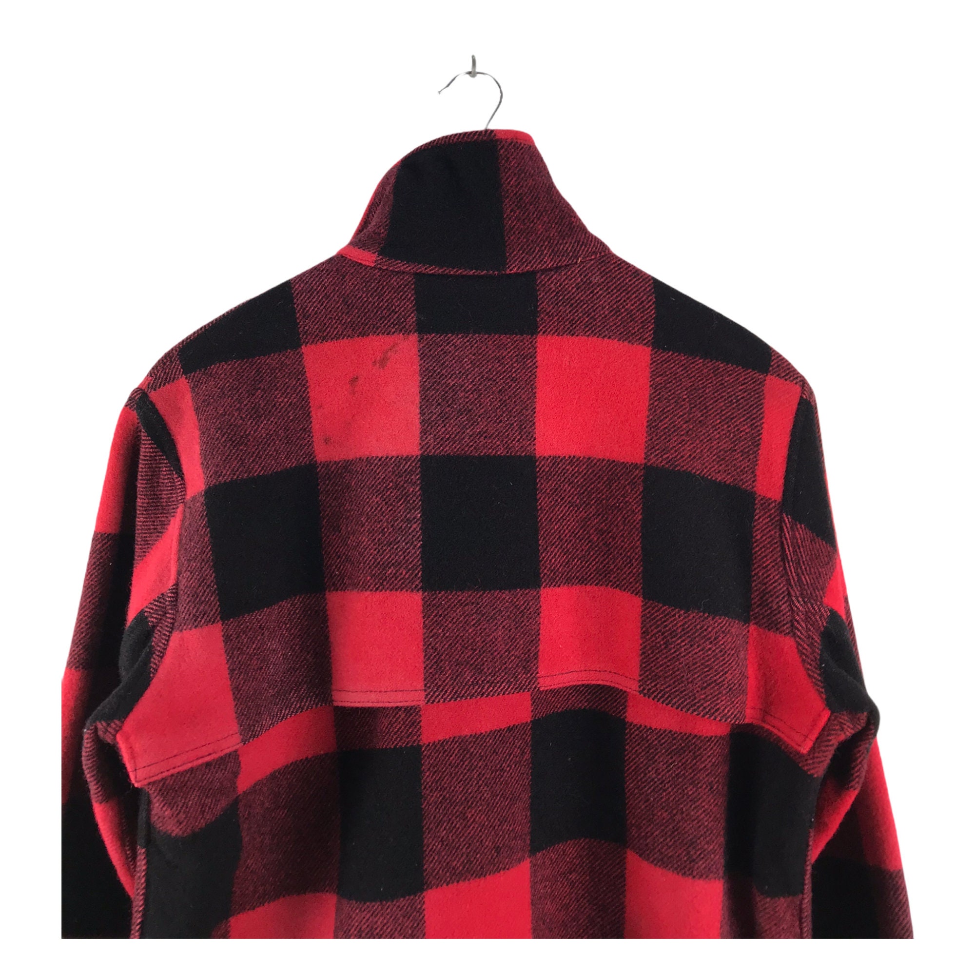 Vintage Woolrich Buffalo Plaid Wool Flannel Jacket - Etsy UK