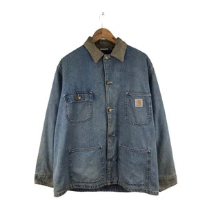 Vintage Carhartt Denim Jacket - Etsy 