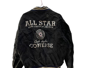 Giacca vintage Converse Chuck Taylor in pelle di maiale