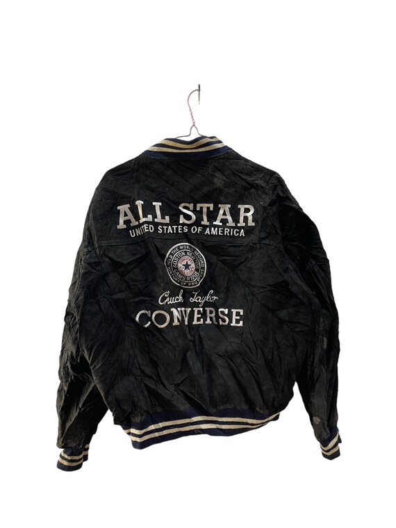 Vintage Converse Chuck Taylor Pig Leather Varsity Jacket - Etsy Vintage Converse Chuck Taylor Pig Leather Varsity Jacket - Etsy