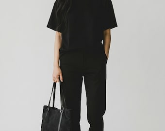 Vintage Salvatore Ferragamo Gancini-draagtas met monogram zwart nylon