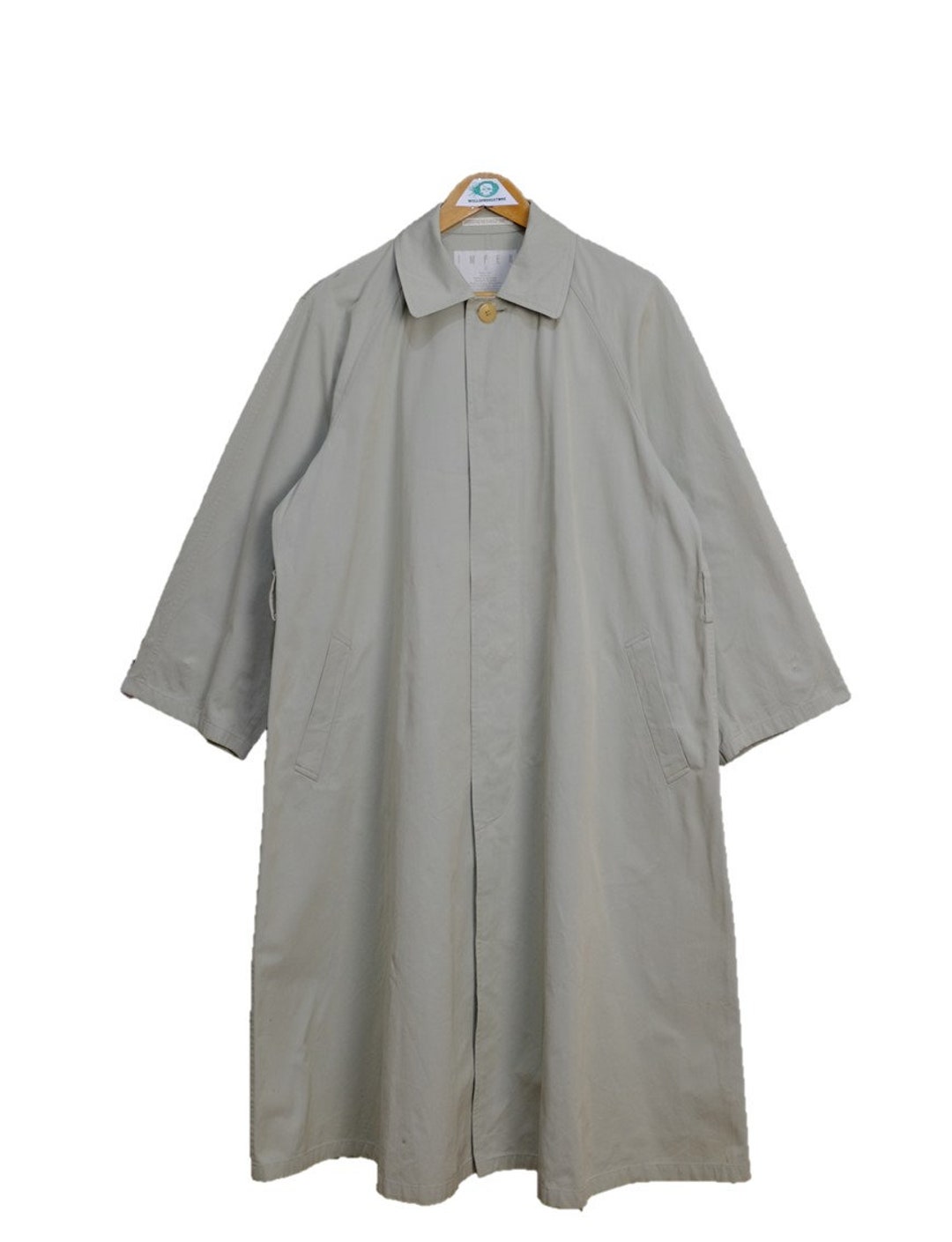 ジャケット・アウター archive IMPERMEABLE Yohji Yamamoto coat COTTON/NYLON OXFORD ZIPPER TRENCH COAT WITH FULLED WOOL