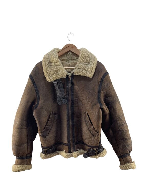 Vintage Avirex B 3 Type 3 Sheep Skin Leather Jacket - Etsy