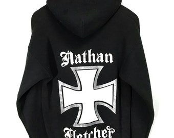 トップス 90s Christian Fletcher sweat hoodie Vintage 90's Christian Fletcher Surfing Surfboard Hoodie Pullover