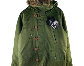 Chaqueta parka vintage Psycho Skull Bunny