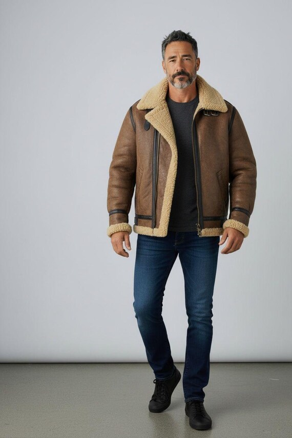 Vintage Schott B 3 Type 3 Sheep Skin Leather Jacket - Etsy