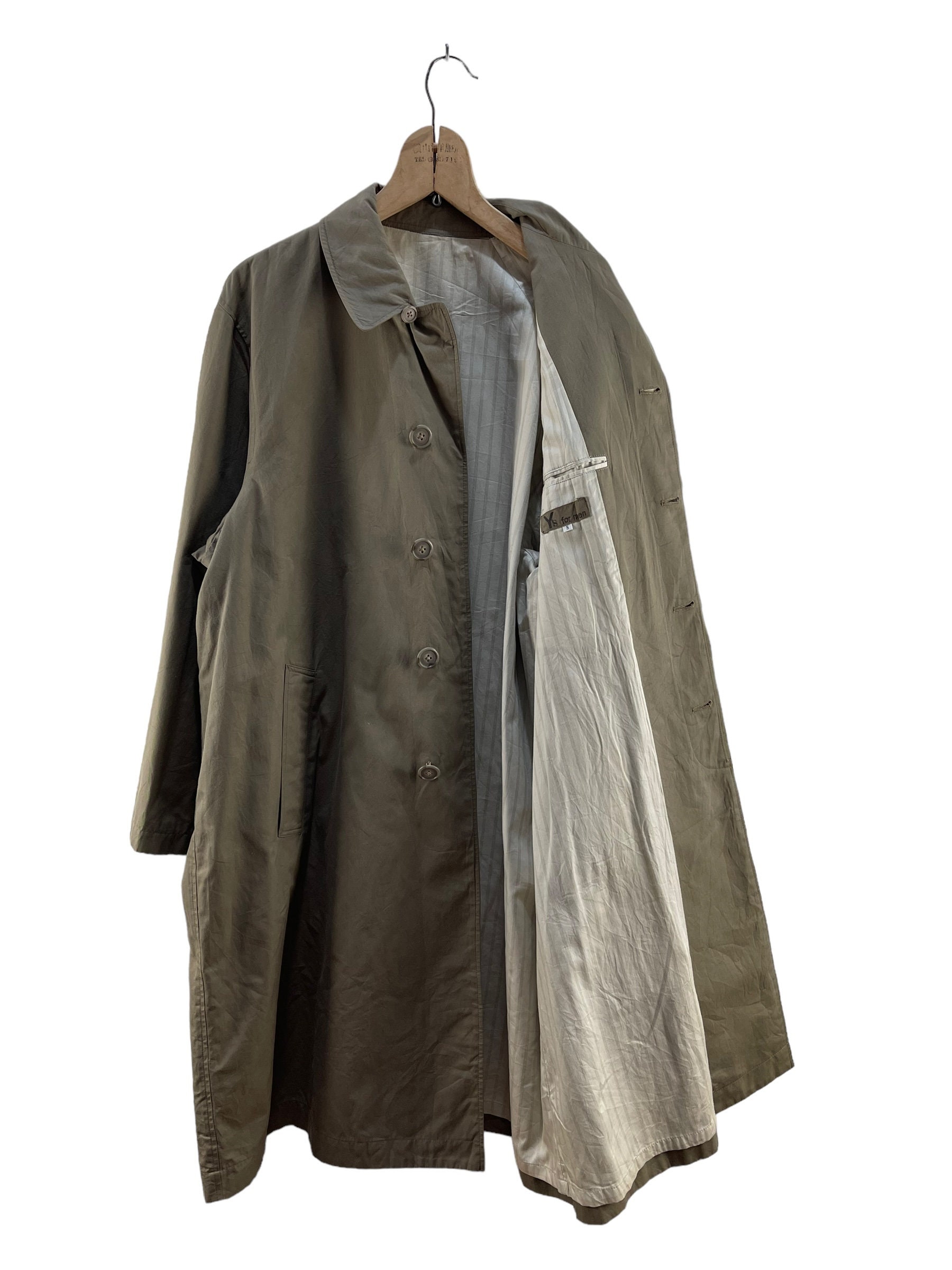 Vintage Y's for Men Yohji Yamamoto Trench Coat Jacket - Etsy Vintage Y's for Men Yohji Yamamoto Trench Coat Jacket - Etsy