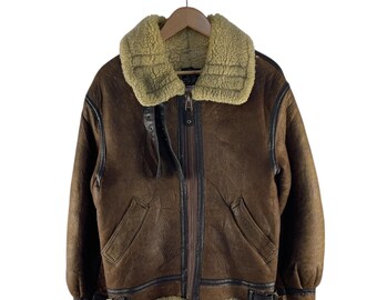 Vintage Avirex Usa Mohawk's Distressed Green Varsity Vintage Avirex Usa Mohawk's Distressed Green Varsity