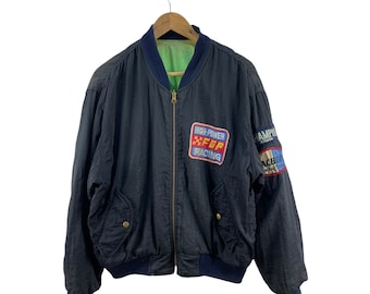 Vintage Machope Racing Bomber Reversible Jacket