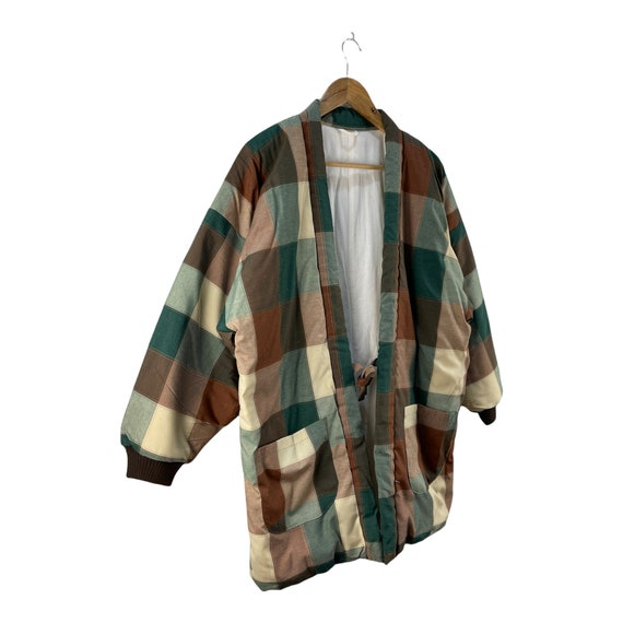 Vintage Kimono Patchwork multicolour japanase sty… - image 4