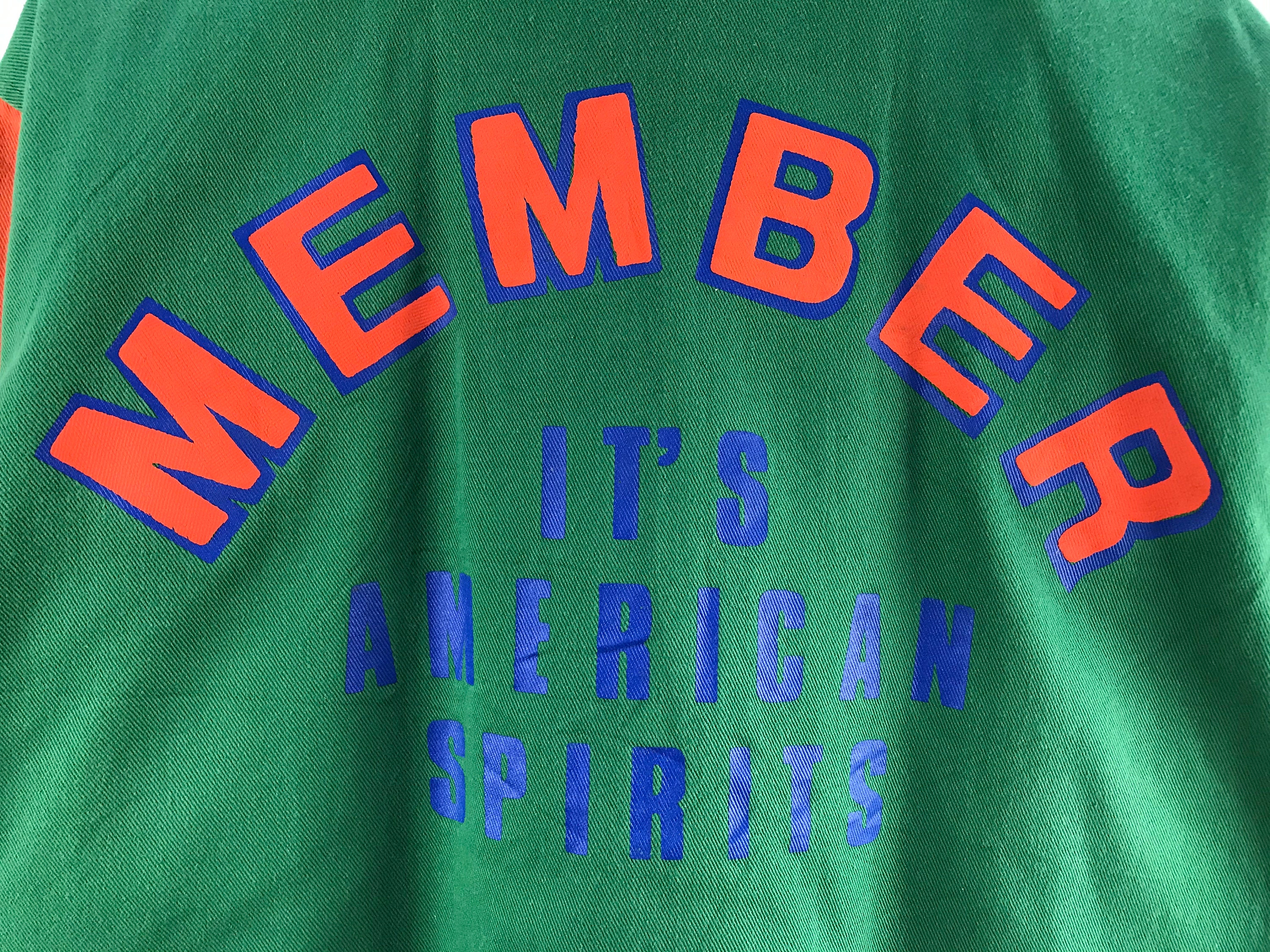 Vintage Member Its American Spirits Varsity Jacket - Etsy
