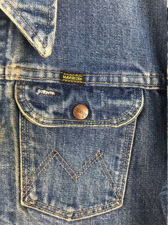 Vintage Maverick Denim Jeans USA Jacket - Gem